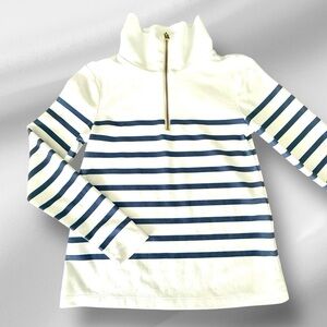 Dudley Stephens Manchester Pullover Velvet Morning Stripe Terry Fleece Small NWT